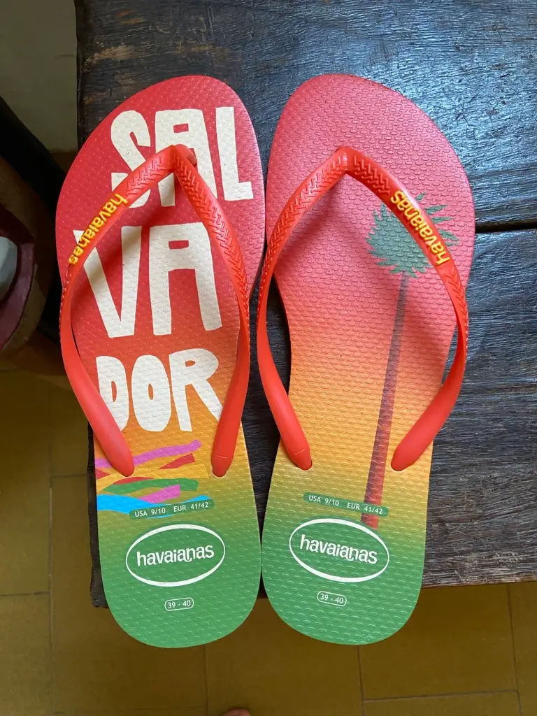 tongs colorées Havaiana Salvador au Brésil