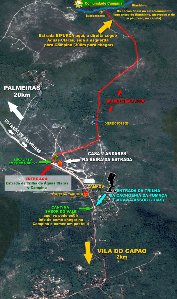 carte indiquant où est Campina